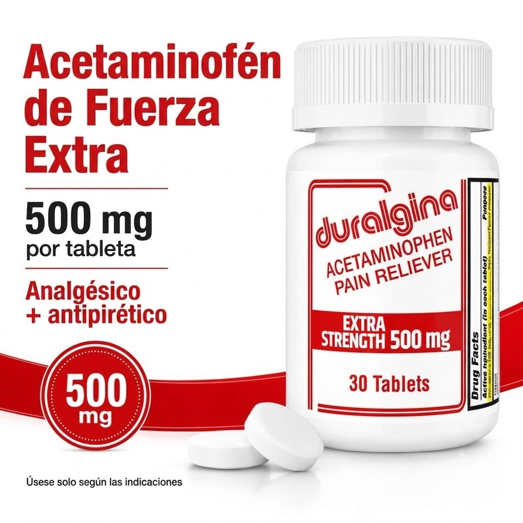 TryStrike Duralgina™ – Tabletas Extra Fuertes 500mg