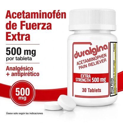 TryStrike Duralgina™ – Tabletas Extra Fuertes 500mg