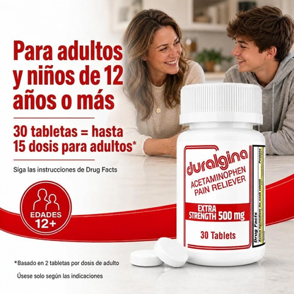 TryStrike Duralgina™ – Tabletas Extra Fuertes 500mg
