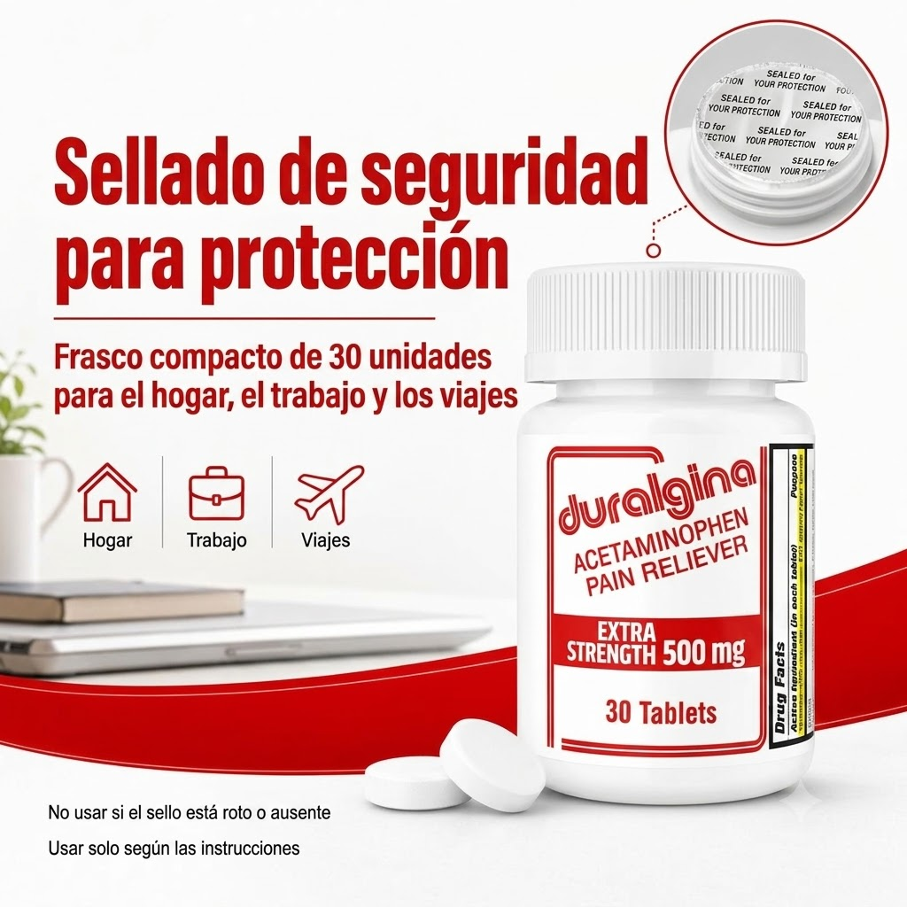 TryStrike Duralgina™ – Tabletas Extra Fuertes 500mg
